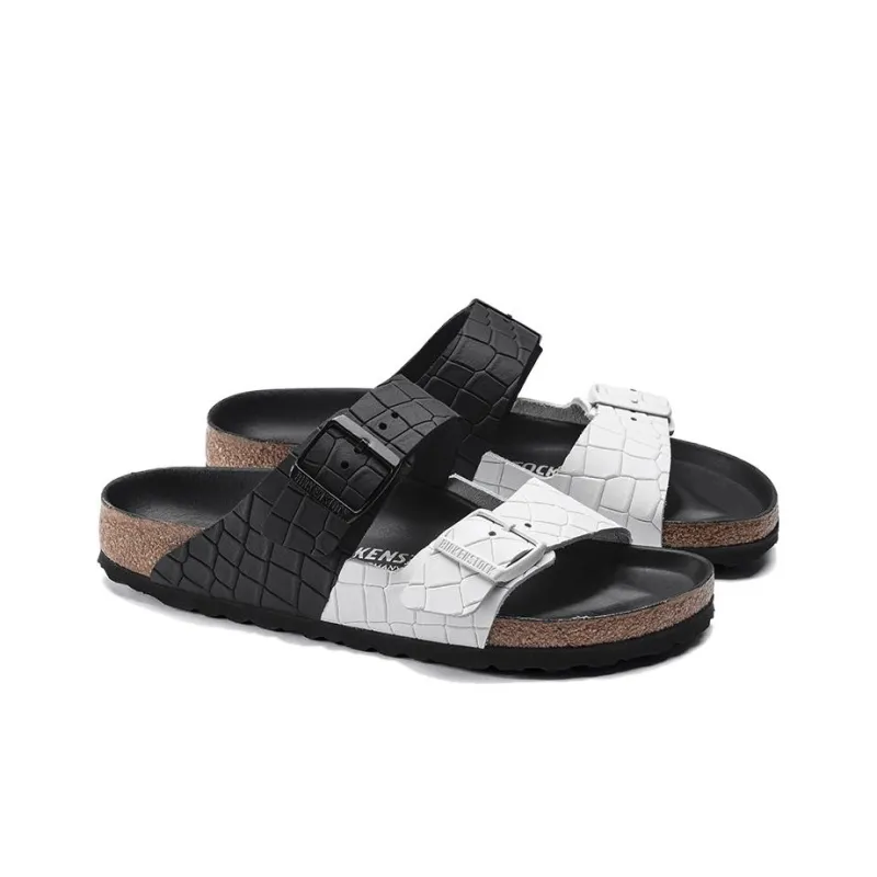 Birkenstock Arizona Slide Slippers Unisex Black Narrow Fit-3