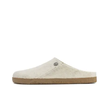 Birkenstock Zermatt Shearling Clog Wool Felt Ecru