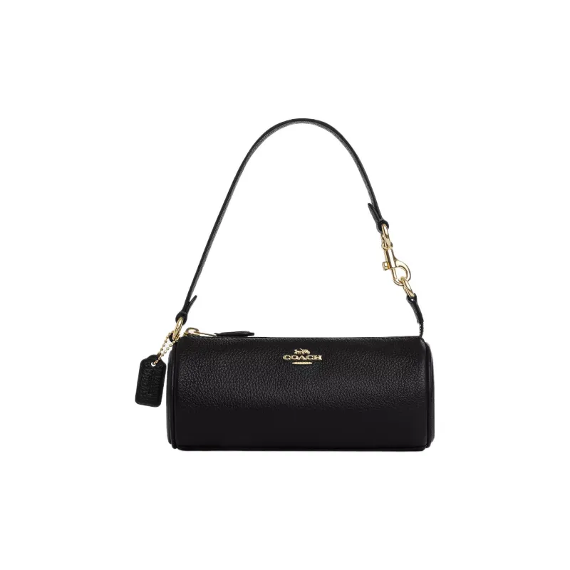 COACH Nolita Refined Pebbled Leather Handbag, Shoulder Bag Women's Black-0