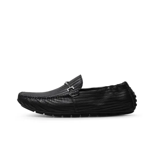 GOLDLION Men's Casual Shoes Men Low-Top Black