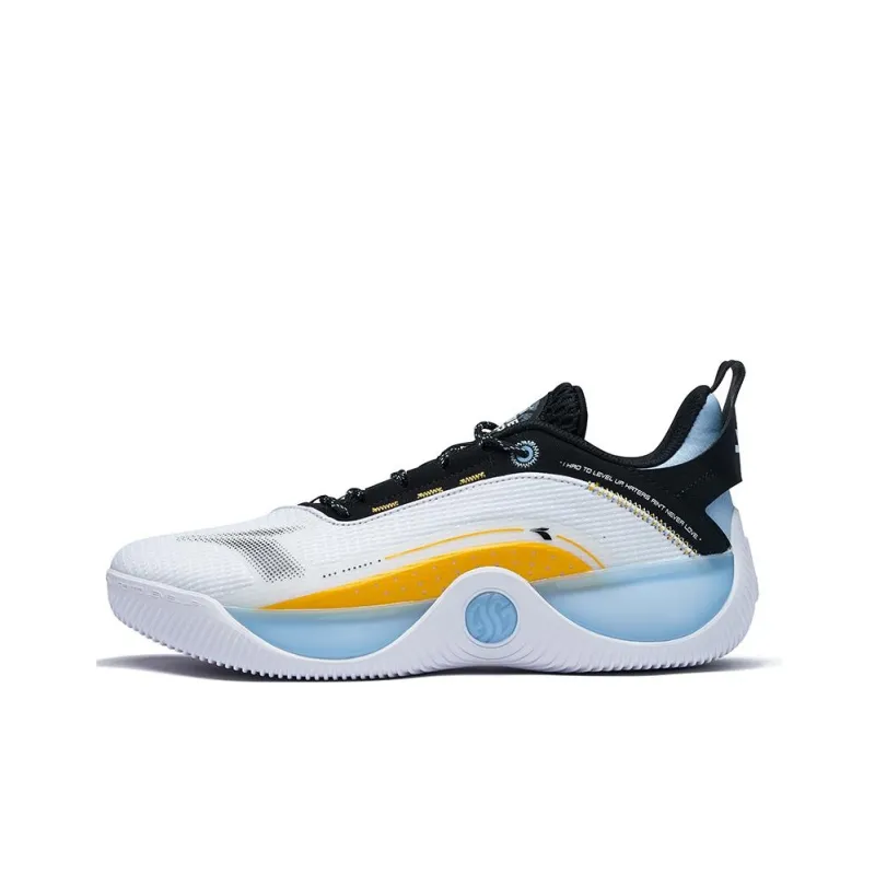 361° Cushioning Low Top Training Shoes Men's White Blue-0