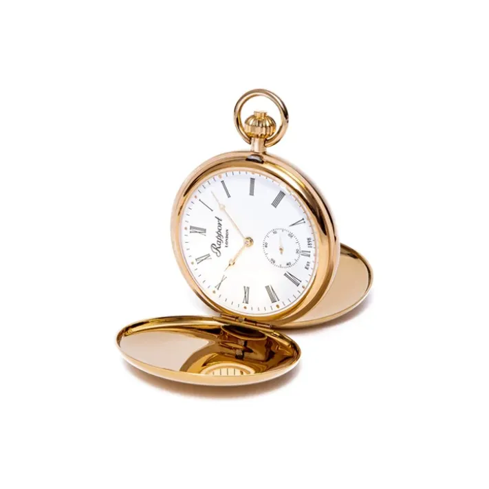 RAPPORT Mechanical Movement Manual Mechanical Movement Gold Plated Pocket Watch 50mm Unisex White-2