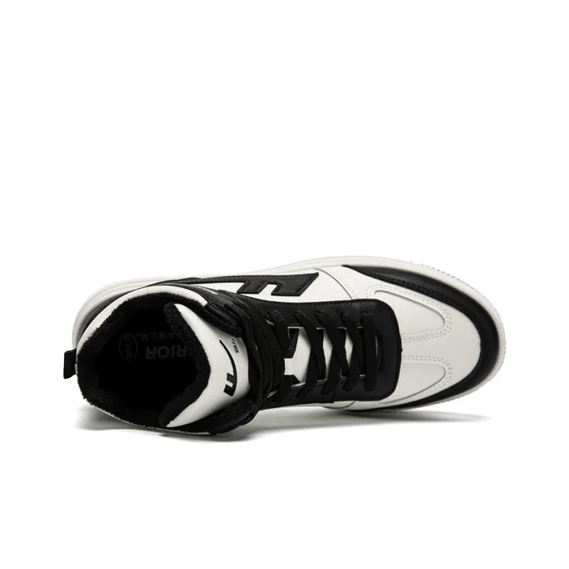 Warrior Thermal Cushioning, Abrasion Resistant, Lightweight High Top Skateboard Shoes Unisex Black-2