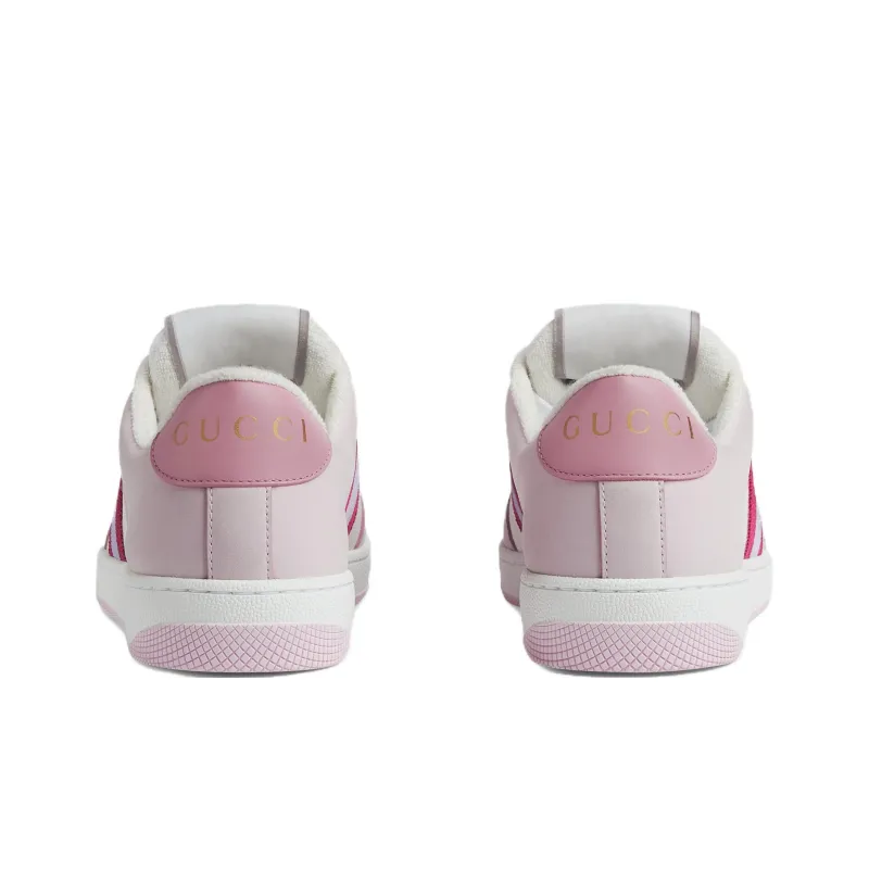 GUCCI Screener Low Top Skateboard Shoes Women's Light Pink-4