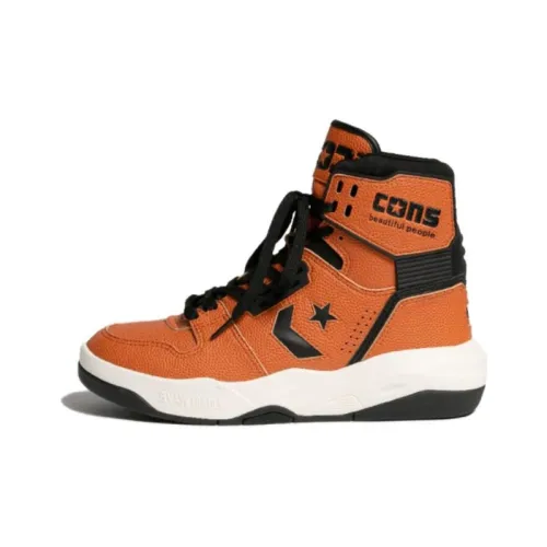 Converse Erx-400 Ew Hi Vintage Basketball Shoes Unisex High-Top Orange/Black/White