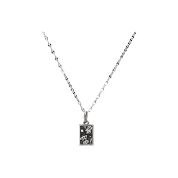 BLESSED BULLET S925 Silver Necklaces Unisex