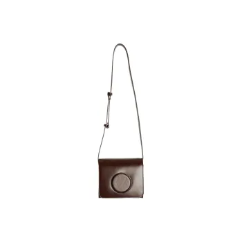 Lemaire Leather Camera Bag Shoulder Bag Crossbody Bag Women's Walnut Color