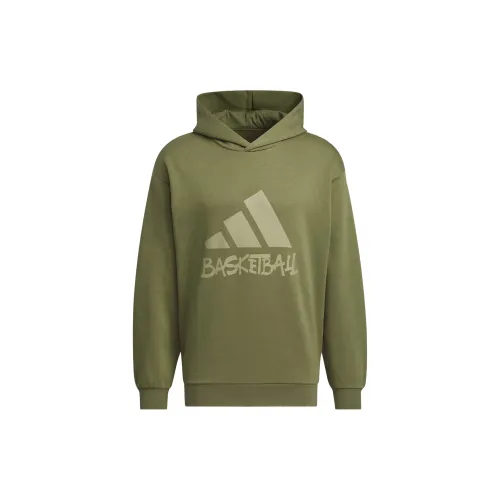 Adidas Sweatshirts Men Dark Olive Green