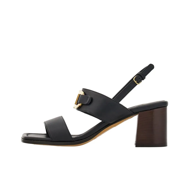 FERRAGAMO 55mm Gancini-buckle Leather Sandals-0