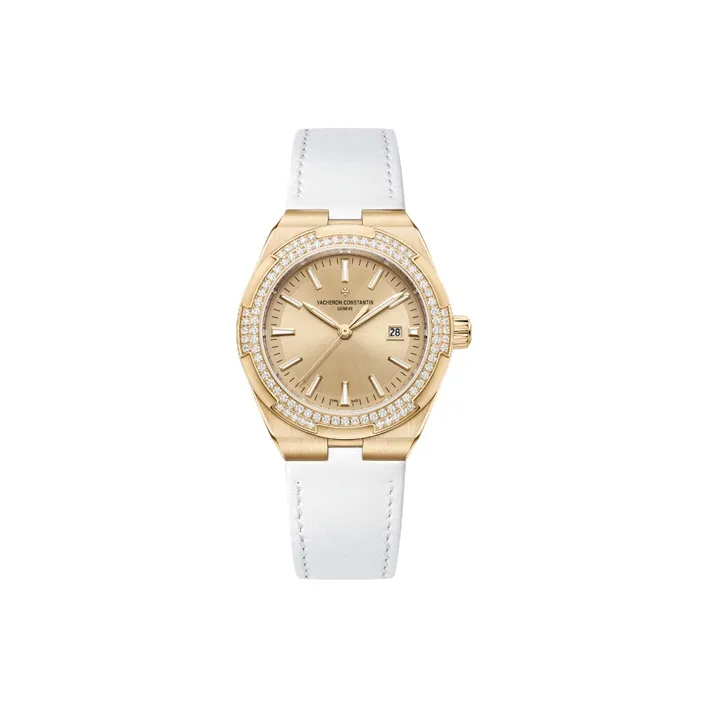 VACHERON CONSTANTIN Overseas Collection Automatic Mechanical Movement Women's Watch Watch 35mm Gold Dial-2