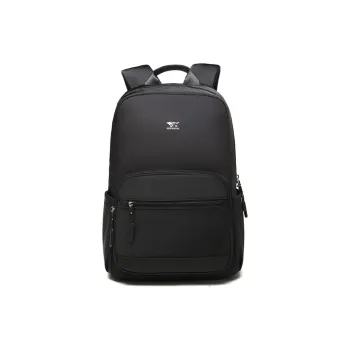 SEPTWOLVES Fabric Backpack Backpack Travel Bag Medium Size Unisex Black