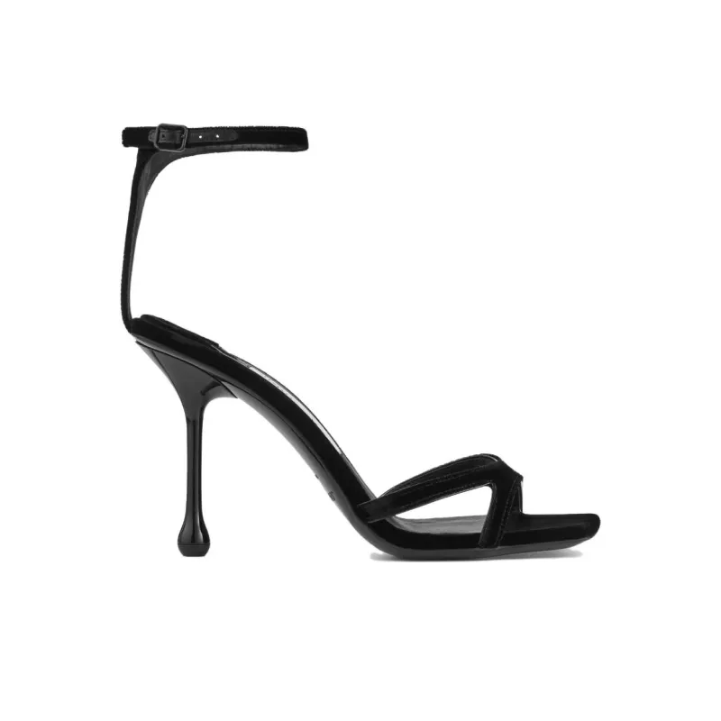 Jimmy Choo Ixia 95mm Velvet Sandals-1