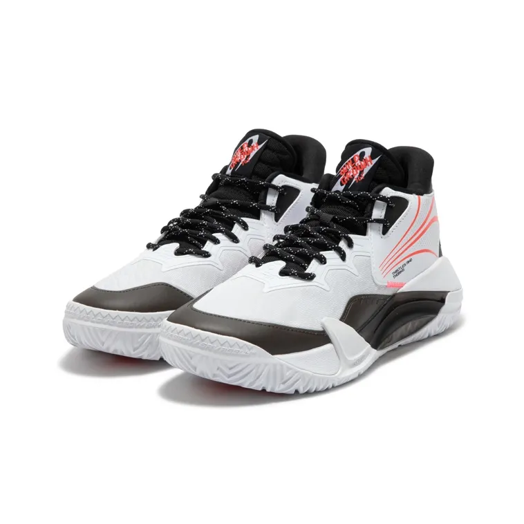 361° Thorns Basketball Shoes Men Mid Top 361 Degrees White/Obsidian Black-2