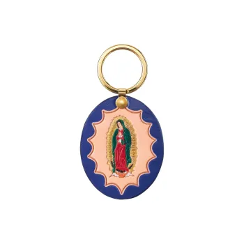 Supreme Guadalupe Leather Keychain