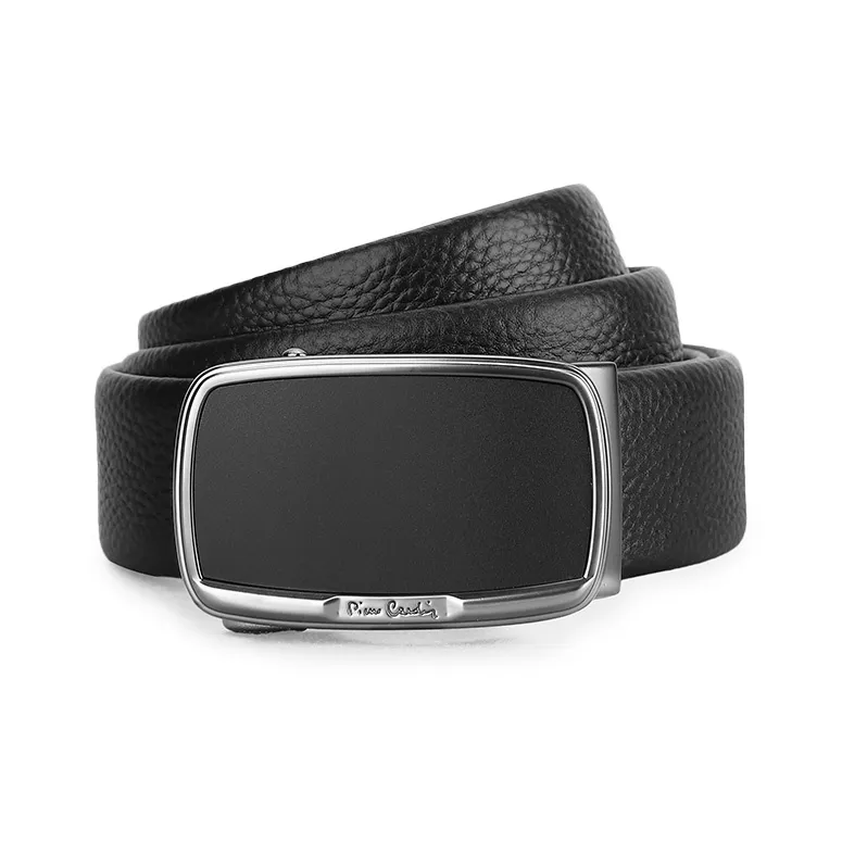PIERRE CARDIN Business Casual Automatic Buckle High End Cow Leather Belts Men's Width 3.5cm-2