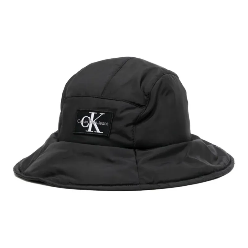 Calvin Klein Logo Patch Quilted Bucket Hat-0