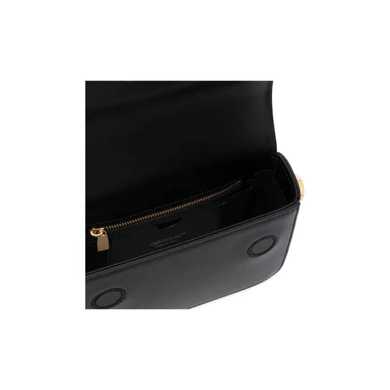 OFF WHITE Binder Leather Shoulder Bag-3