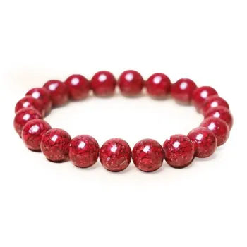 Carp Crystals Reconstructed Cinnabar Jade Bracelets Unisex Reconstructed Cinnabar