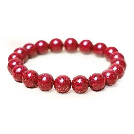 Carp Crystals Reconstructed Cinnabar Jade Bracelets Unisex Reconstructed Cinnabar-0