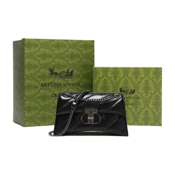 BETTINA VIVIAN PU Crossbody Bag Hourglass Bag Shoulder Bag Regular Women's Black