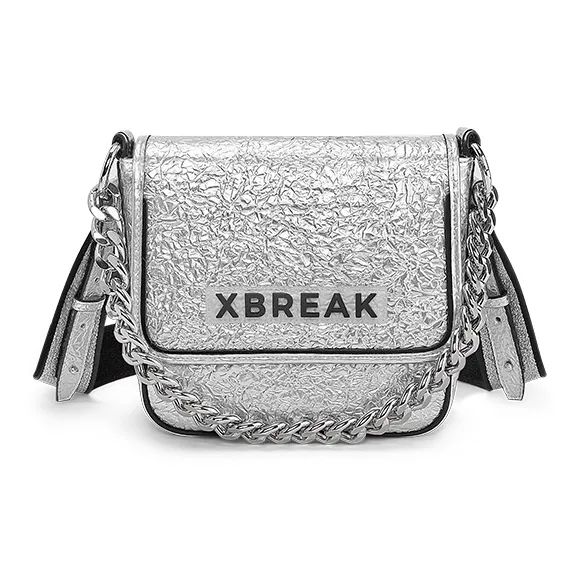 Xbreak GPU Crossbody Shoulder Bag Tubas Unisex White Silver-4