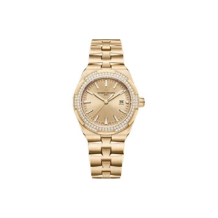 VACHERON CONSTANTIN Overseas Collection Automatic Mechanical Movement Women's Watch Watch 35mm Gold Dial-0