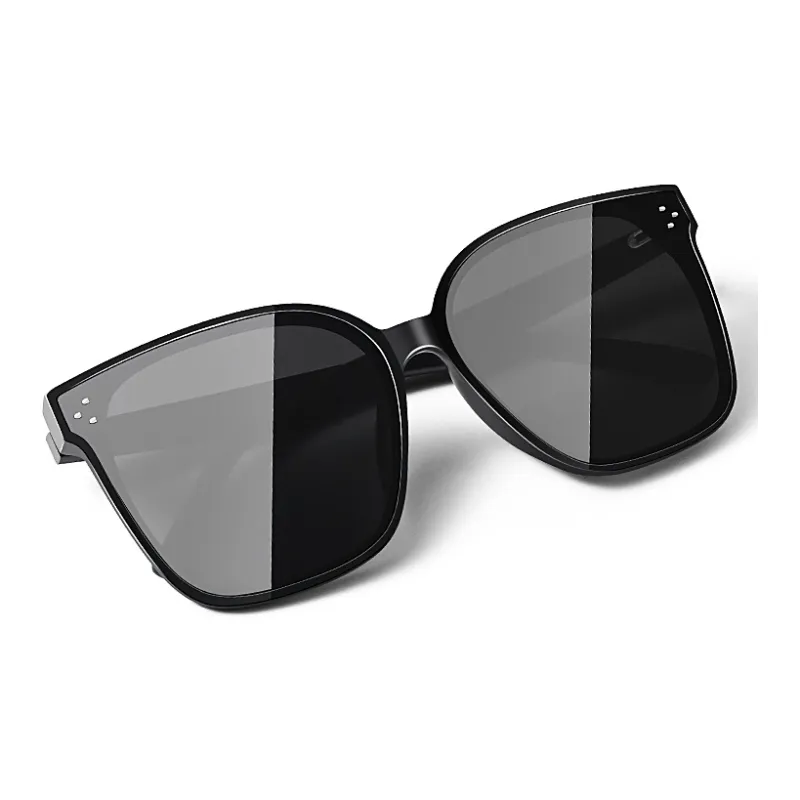 MR.PUTIAN PC Square Sunglasses Unisex Black-1