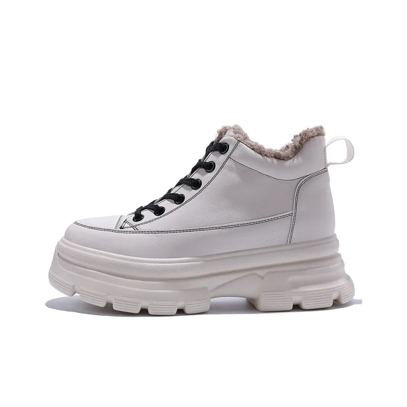 Junjali Warm Height Increasing Wear-Resistant High-Top Casual Shoes Women's-3
