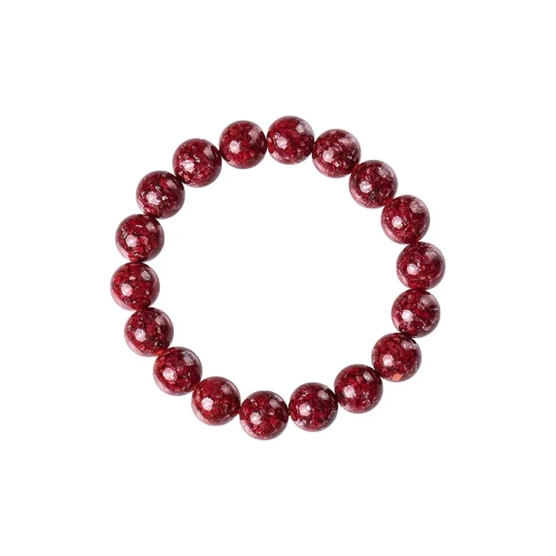 Carp Crystals Reconstructed Cinnabar Jade Bracelets Unisex Reconstructed Cinnabar-1