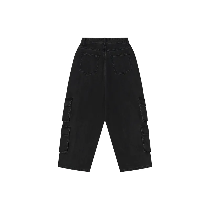 HARSH AND CRUEL Jeans Unisex Washed Black-1