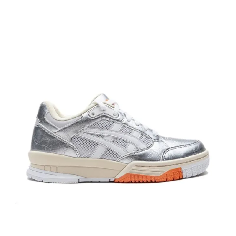 Asics Gel Spotlyte Low Top Children's Basketball Shoes Silver Teenagers-1