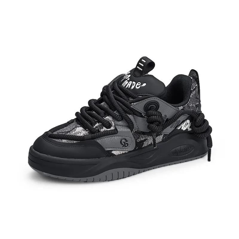 Isolated Manufacturing Coverage Wear-Resistant Slip-Resistant Low-Top Skateboard Shoes Unisex-1