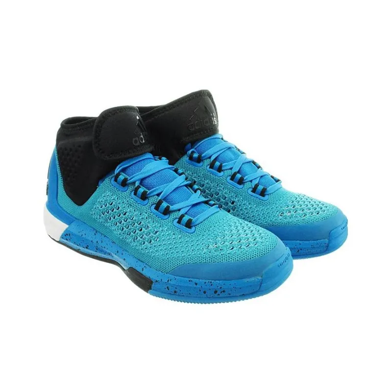 Adidas Crazylight Boost Cushioning Abrasion Resistant Breathable Mid Top Casual Running Shoes Men's Blue-2