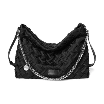 MELLO GOGO Fabric Shoulder Bag Regular Women's Black