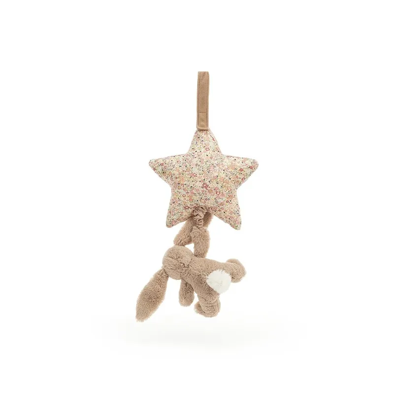 JELLYCAT Blossom Bea Beige Bunny Musical Pull-2