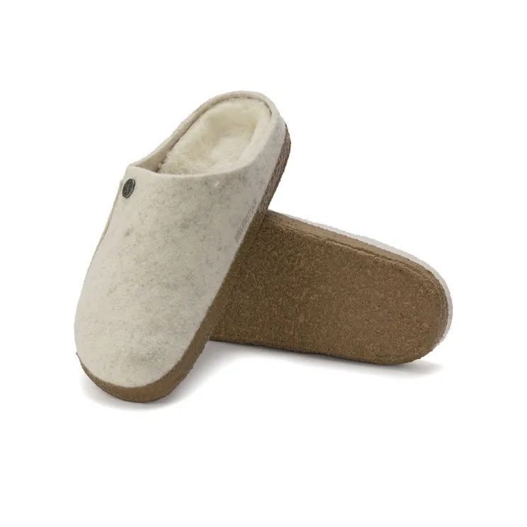 Birkenstock Zermatt Shearling Clog Wool Felt Ecru-3