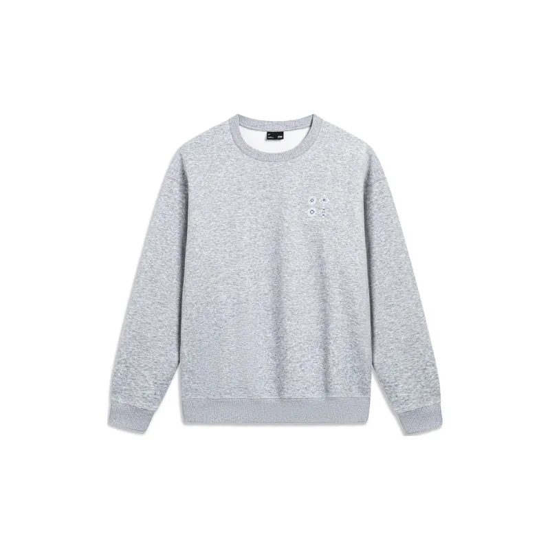 LiNing Sports Lifestyle Collection China Culture Collection Sweatshirt Men's Heather Gray-1