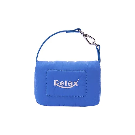Art Traces Fabric Small Square Bag Crossbody Bag Handbag Mini Unisex White/Skydiving Blue-4