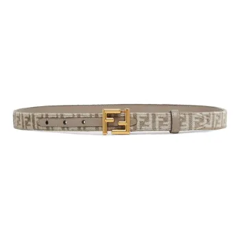 FENDI Belt Women's Gray Width 2CM