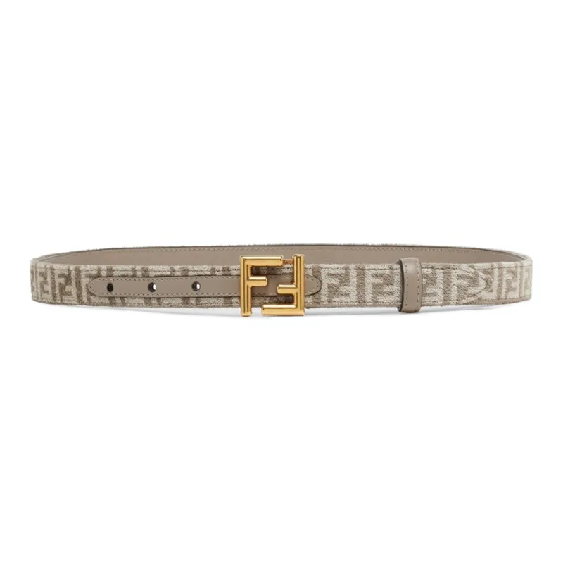 FENDI Belt Women's Gray Width 2CM-0