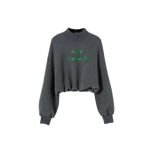 SOON FLOWER Sweatshirts Women's Gray