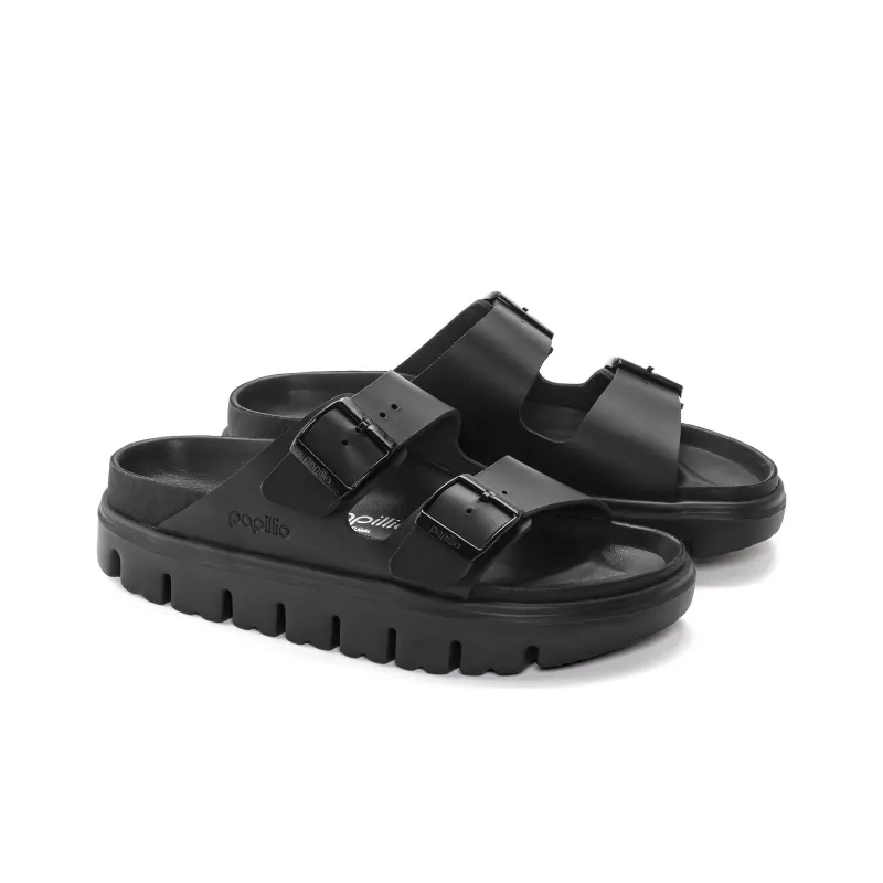 Birkenstock Arizona Chunky Leather Black Narrow Fit Women's-3