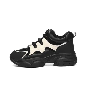 Golden Silk Rabbit Height Enhancing Balance Impact Resistant Low Top Chunky Sneakers Women's