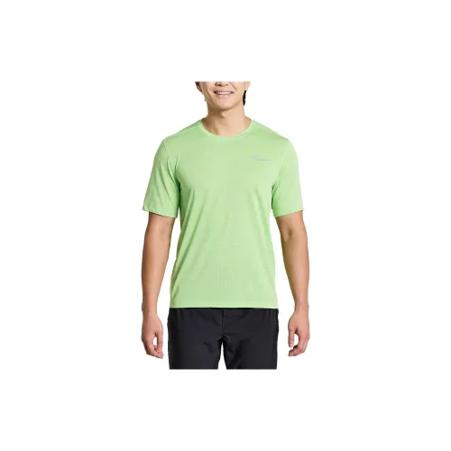 Saucony Stopwatch T-Shirts Men Green