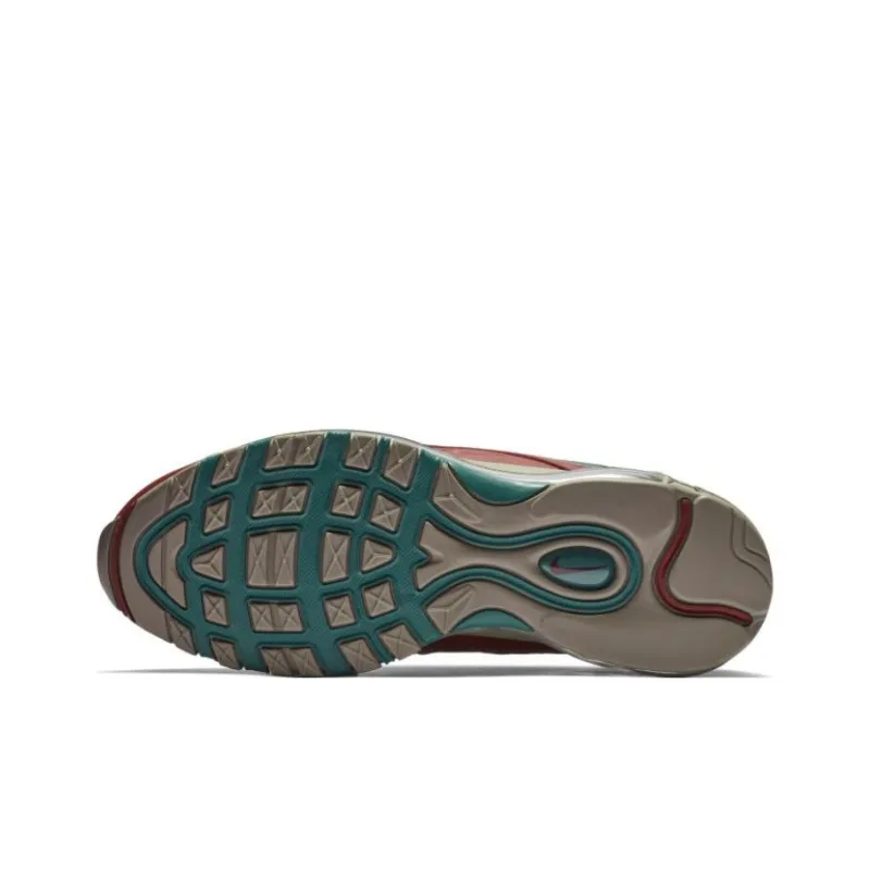 Nike Air Max 97 Light Taupe Geode Teal Team Red-5