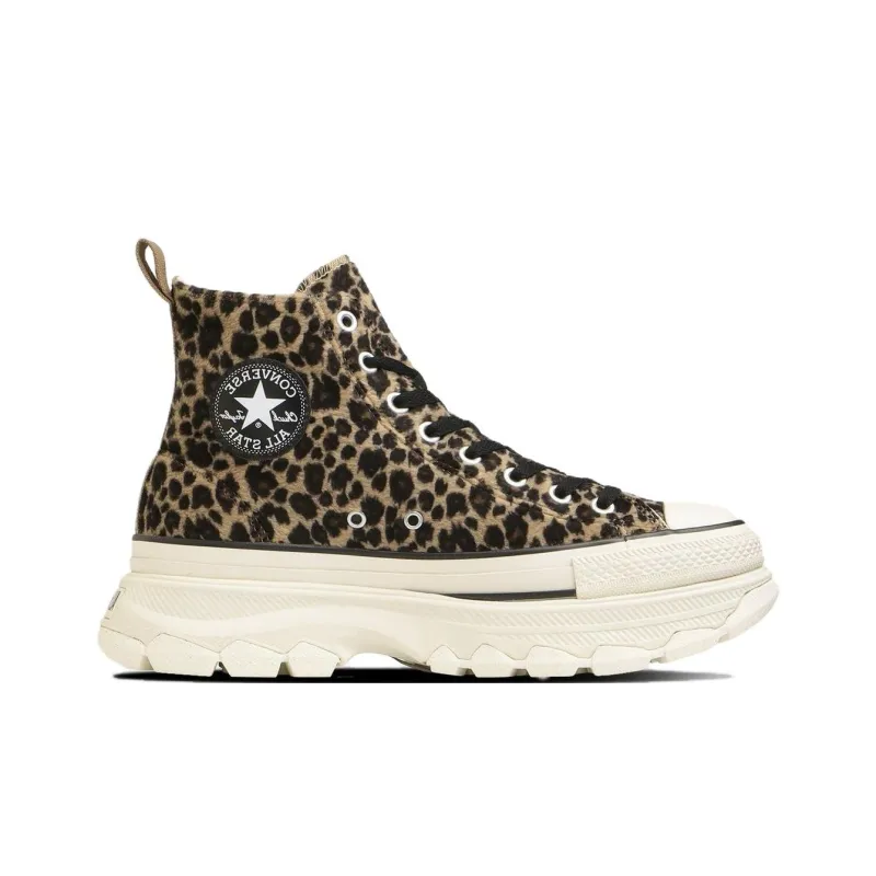 Converse All Star Trekwave Animal Fur Leopard High Top 'Brown'-1