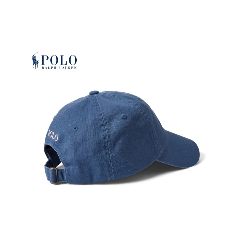 Polo Ralph Lauren Cotton Baseball Caps Unisex Navy Blue Blue-5