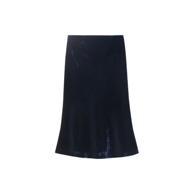 OVV Casual Short Skirts Women's Navy Blue Solid Color B1-1