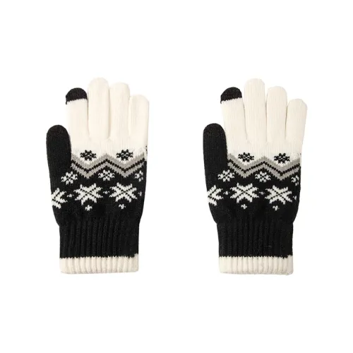 BAIJUAN Knit Gloves Women's