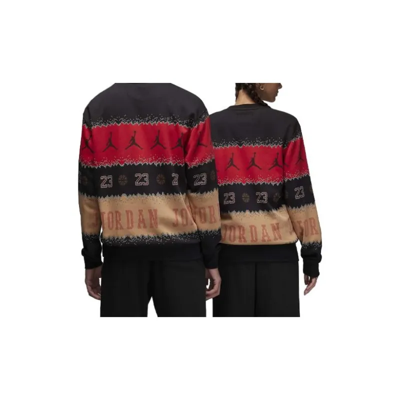 Jordan Essentials Holiday Sweatshirt Unisex Gym Red-2